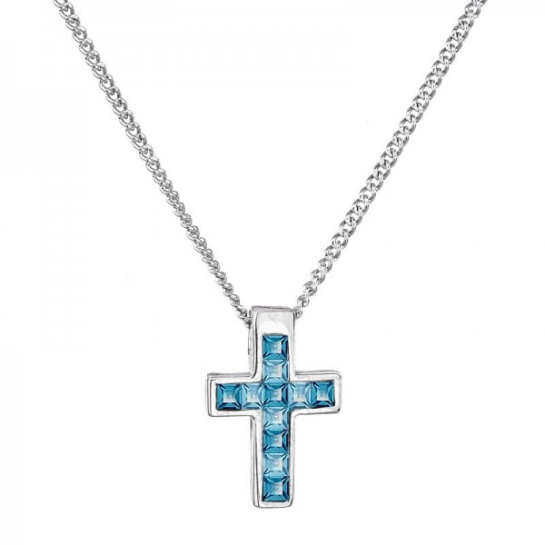 Collier Petite Croix Indicolite SWAROVSKI
