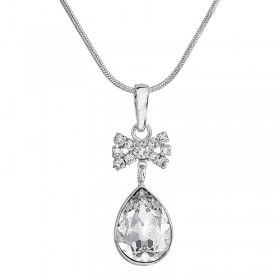 Collier poire avec ruban SWAROVSKI Cristal