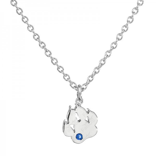 Collier Patte avec Chaton Saphir SWAROVSKI