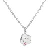Collier Patte avec Chaton Rose SWAROVSKI