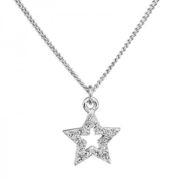 Collier etoile avec chatons en cristal SWAROVSKI