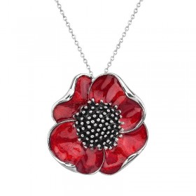 Collier Coquelicots