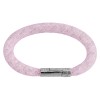 Bracelet tube Cristal rose clair 19 cm