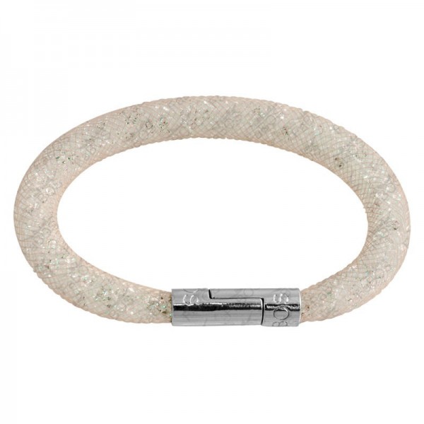Bracelet tube Cristal abricot 19 cm