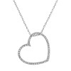 COLLIER COEUR CONTOUR CRYSTAL