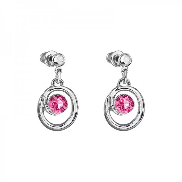 Boucles d'oreilles Sole Spirale Rose SWAROVSKI
