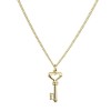 COLLIER CLE PETIT PLAQUE OR 24cts
