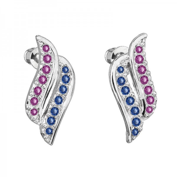 Boucles d'oreilles Wave fuchsia SWAROVSKI