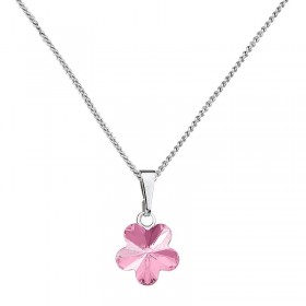 Collier Fleur Rose Clair