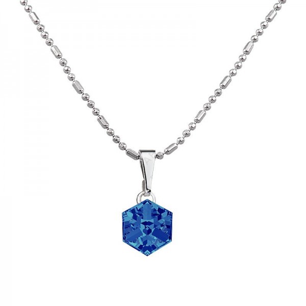 Collier Cube Bleu Bermudes SWAROVSKI
