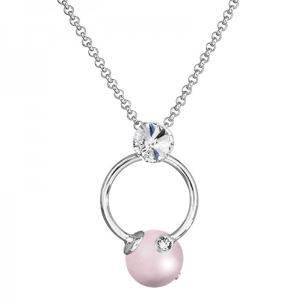 Collier Perle dans un cercle Rose Pastel SWAROVSKI