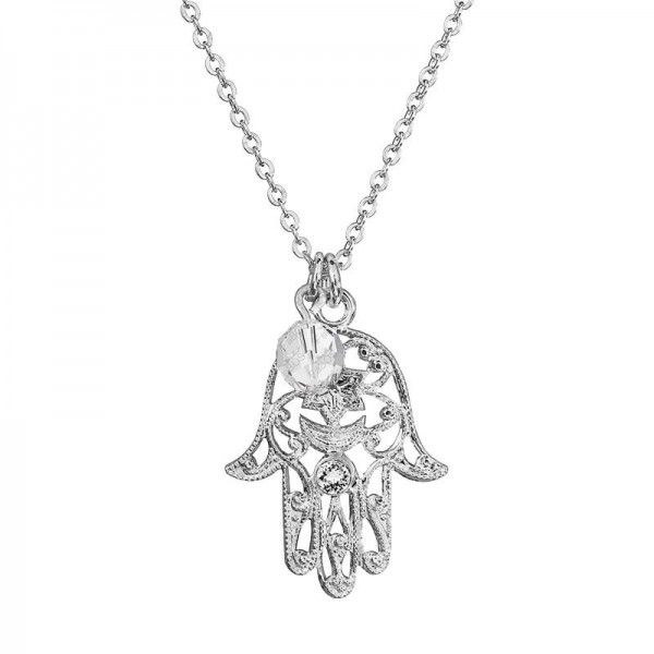Collier Perle Fatima en cristal