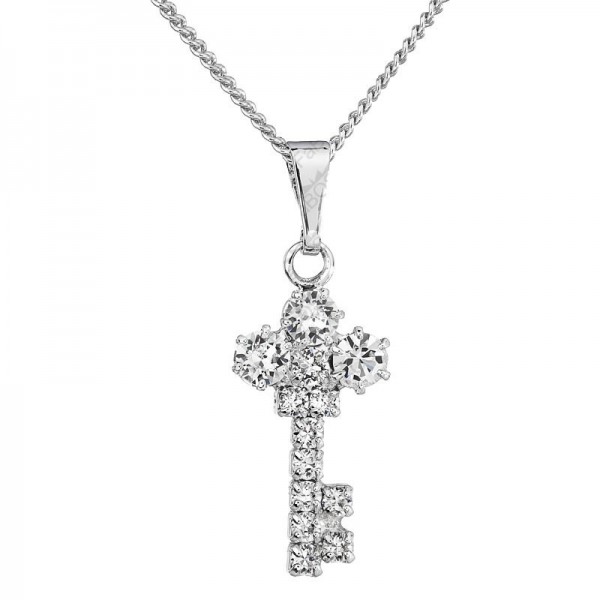 Collier Cle avec chatons Cristal SWAROVSKI