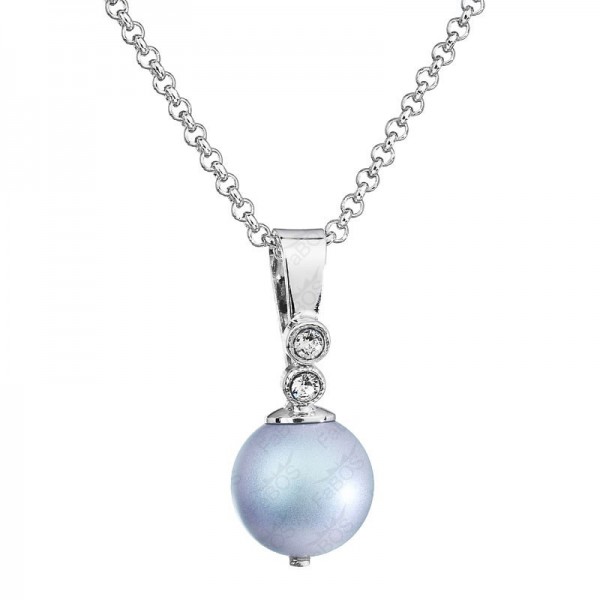 Collier Perles 12mm Bleu Clair SWAROVSKI