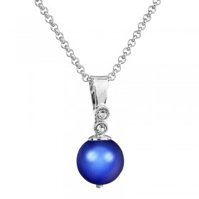Collier Perles Bleu 12mm Fonce SWAROVSKI