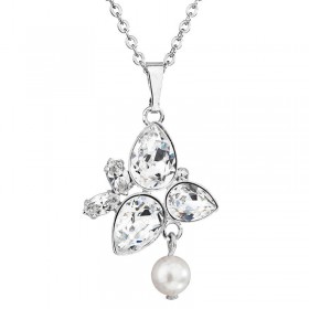 Collier poire avec perle Perle blanche SWAROVSKI