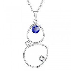 Collier Petite larme avec chatons Majetic bleu SWAROVSKI