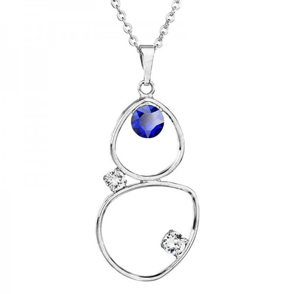 Collier Petite larme avec chatons Majetic bleu SWAROVSKI