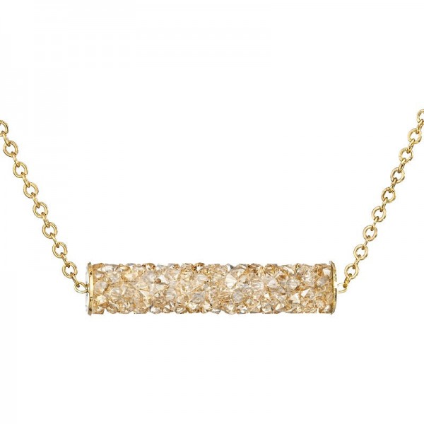 Collier Tube de roches fines Ombre doree SWAROVSKI