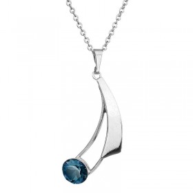 Collier Douceur Cristal Indicolite Placage Rhodium SWAROVSKI