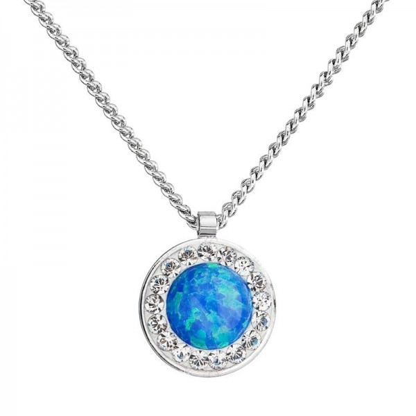 Collier Opale Bleue