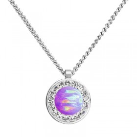 Collier opale violette