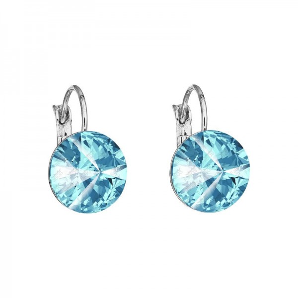 Boucles d'oreilles Rivoli rabat 12 Aqua SWAROVSKI