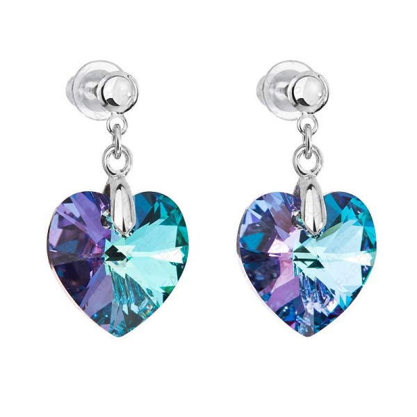 Boucles d'oreilles Coeur Brillant arc-en-ciel SWAROVSKI