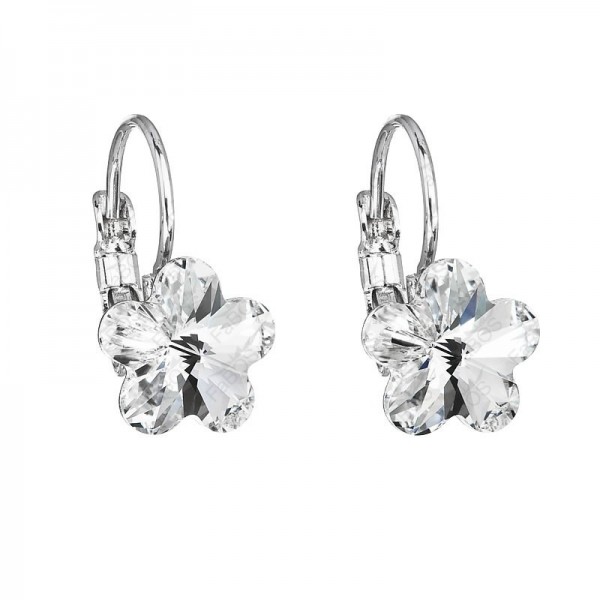Boucles d'Oreilles Fleur 1 Cristal