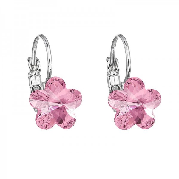 Boucles d'Oreilles Fleur 1 Rose Clair