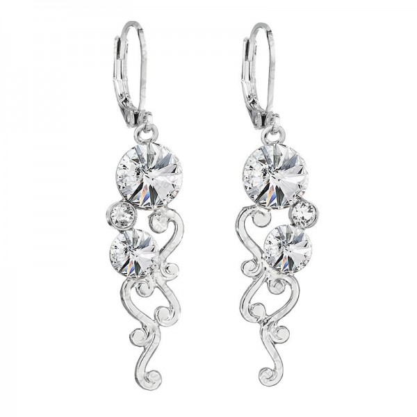 Boucles d'oreilles liane avec rivoli en cristal SWAROVSKI