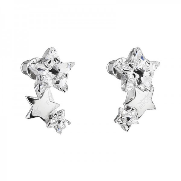 Boucles d'oreilles 3 Etoiles Cristal SWAROVSKI