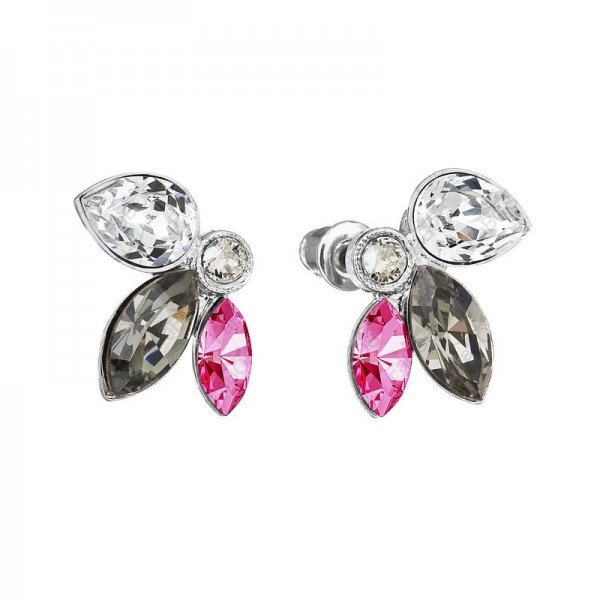 Boucles d'oreilles Poire et Naveta Rose SWAROVSKI