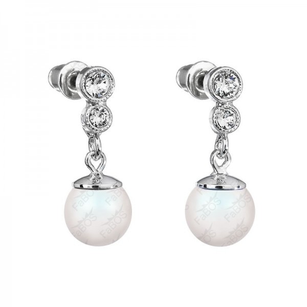Boucles d'oreilles Perles Blanches SWAROVSKI