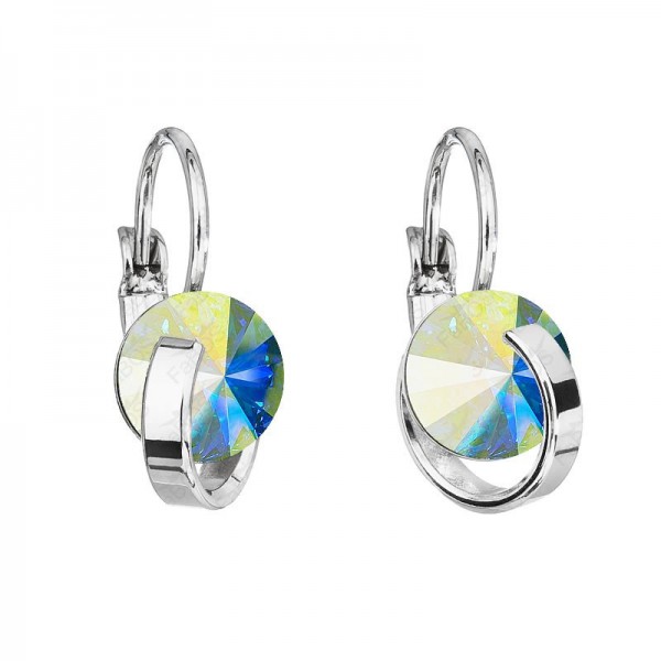 Boucles d'oreilles Rivoli dans un cercle Cristal AB SWAROVSKI