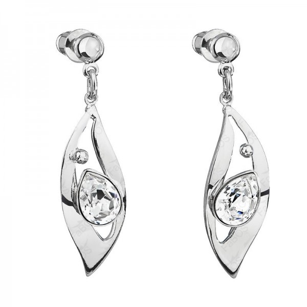 Boucles d'oreilles poire avec decoupe en cristal SWAROVSKI