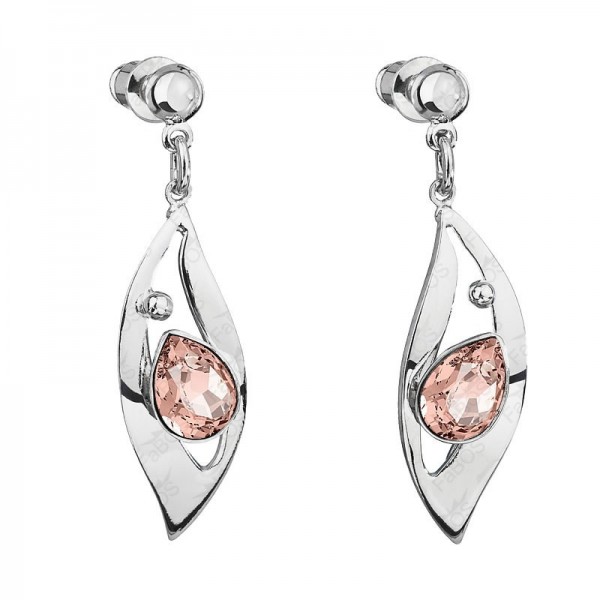 Boucles d'oreilles poire avec decoupe Vintage Rose SWAROVSKI