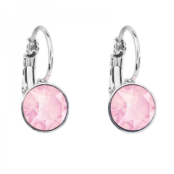 Boucles d'oreilles Rivoli rabat 8 Cristal Poudre Rose SWAROVSKI