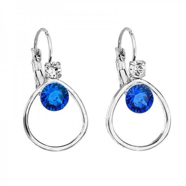 Boucles d'oreilles Petite larme avec chatons Majestic Blue SWAROVSKI