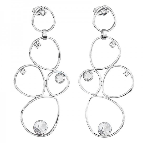 Boucles d'oreilles Grandes gouttes avec chatons Cristal SWAROVSKI