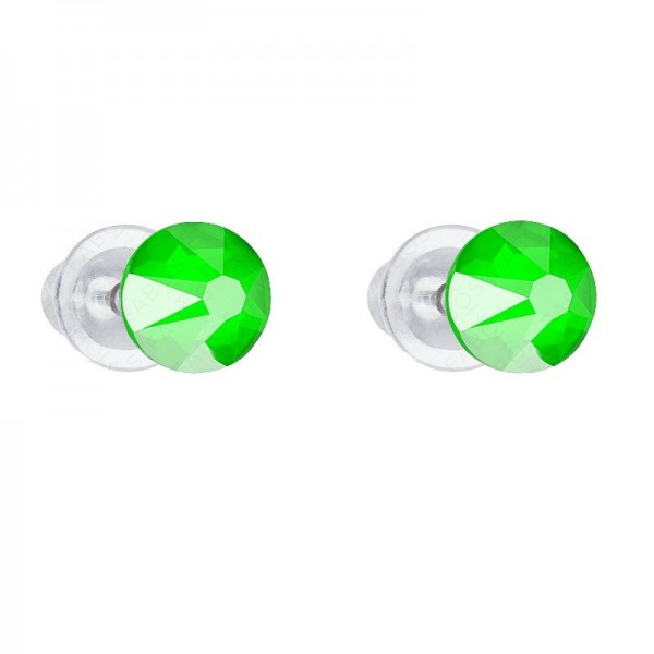 Boucles d'oreilles Chaton 6 Vert Electrique