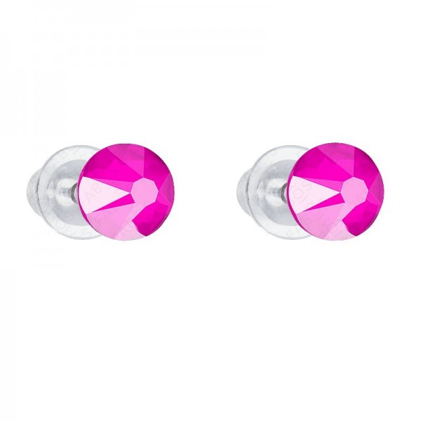 Boucles d'oreilles Chaton 6 Rose Electrique SWAROVSKI