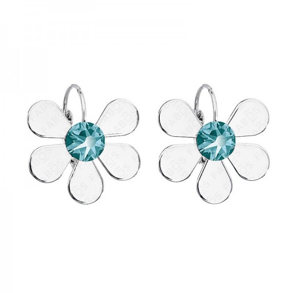 Boucles d'oreilles Summer Flower Bleu SWAROVSKI