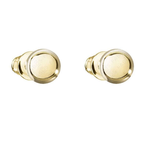 Boucles d'oreilles Hemisphere en Plaque Or