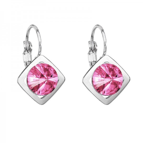 Boucles d'oreilles Carre Magique square Rose SWAROVSKI