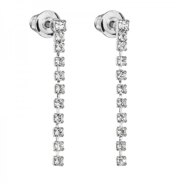 Boucles d'oreilles pendantes avec chatons en cristal SWAROVSKI