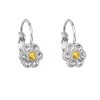 Boucles d'oreilles Fleur 2 Topaze SWAROVSKI