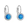 Boucles d'oreilles Rabat opale bleu
