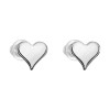 Boucles d'oreilles coeur plat