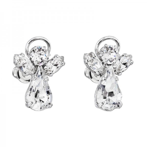 Boucles d'oreilles ange en cristal